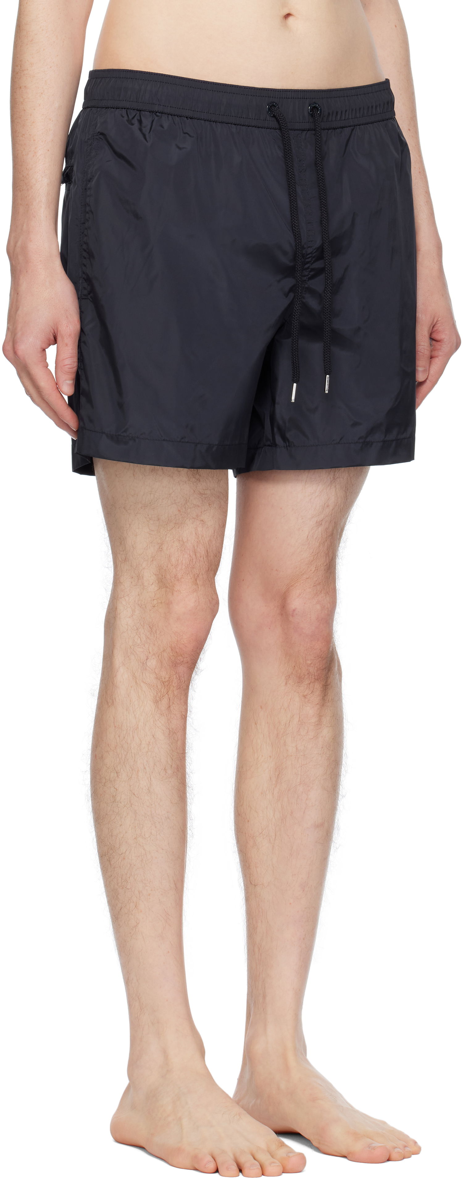 Бански Moncler Moncler Logo Patch Swim Shorts Черно | K10912C0000353326, 1