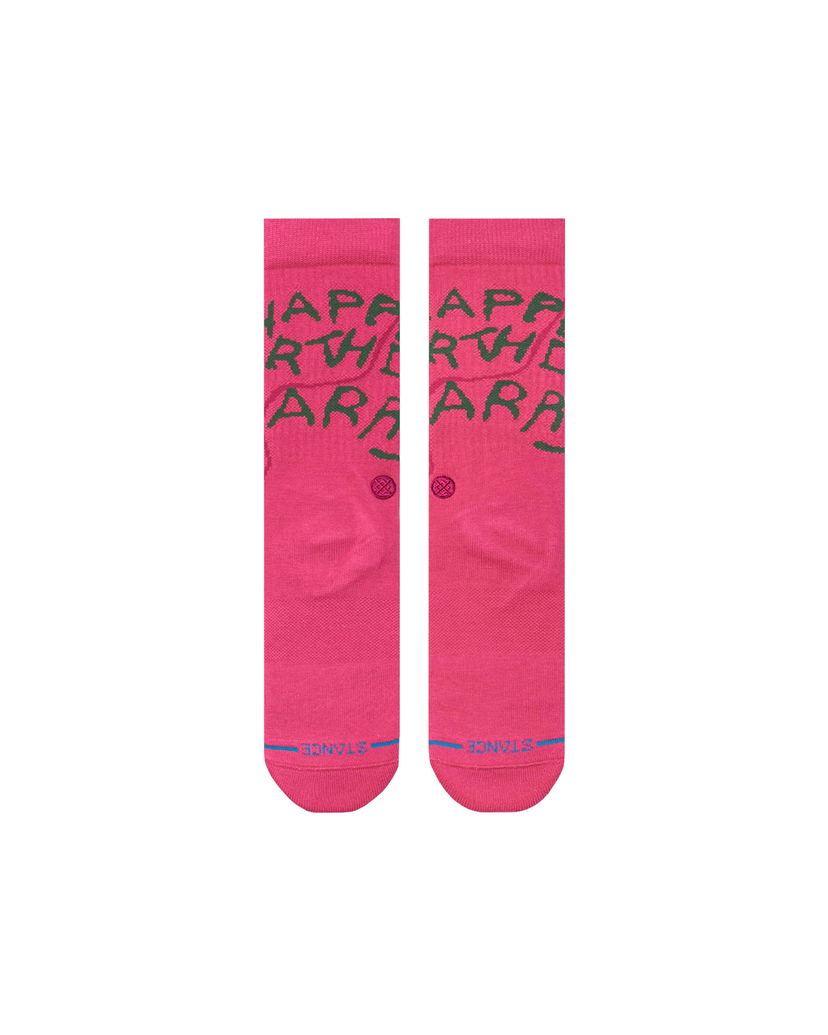 Чорапи Stance Happee Crew Socks Розово | A556D24HAP-PNK