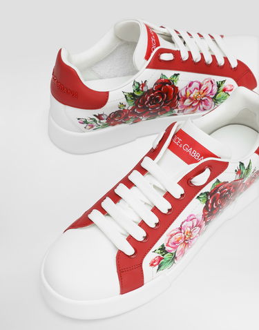 Кецове и обувки Dolce & Gabbana Dolce & Gabbana Portofino Print Бяло | CK2330AD773HA5PD, 3