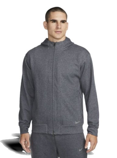 Суитчър Nike Yoga Dri-FIT Full-Zip Fleece Hoodie Черно | DQ4876-011