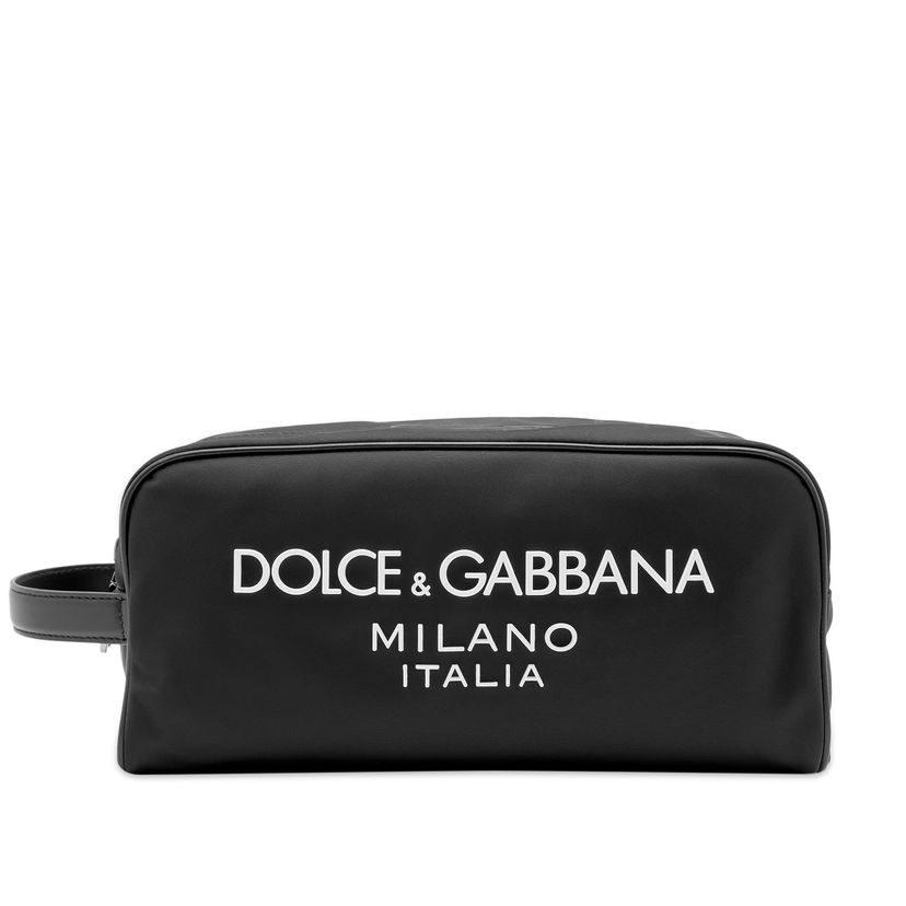 Чанта за пътуване Dolce & Gabbana Nylon Logo Wash Bag Black Черно | BT0989AG182-8B956