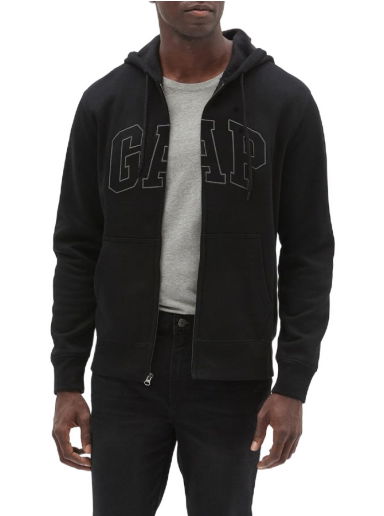 Суитчър GAP Heritage Logo FZ Hoodie Черно | 499917-06