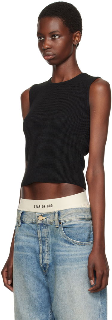 Потник Fear of God Fear of God ESSENTIALS Waffle Tank Top Черно | 192BT247230FW, 3