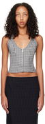 Miaou Work Capsule Valda Gingham Corset Top