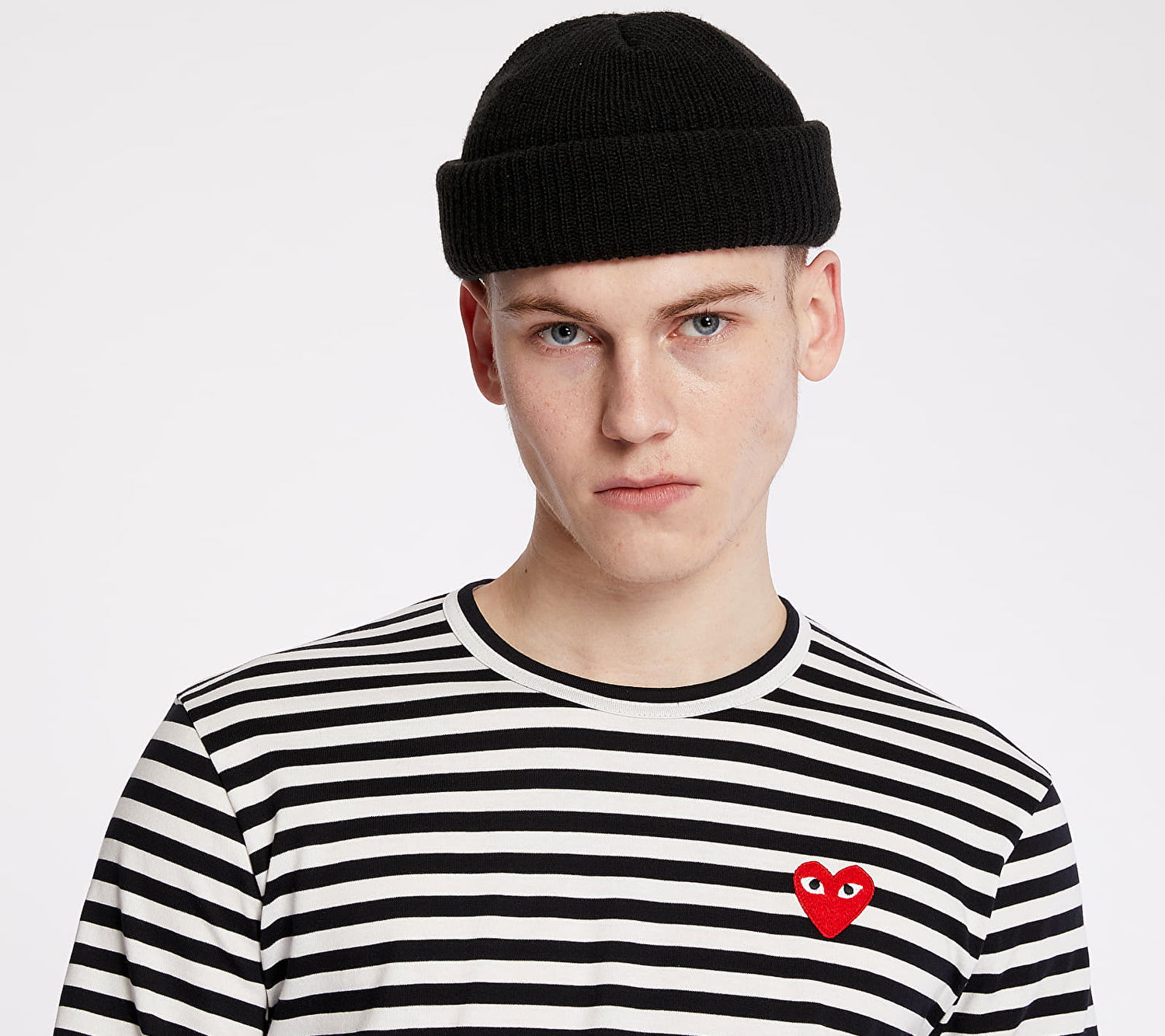 Тениска Comme des Garçons PLAY Long Sleeve Tee Черно | AZT164 black white, 1