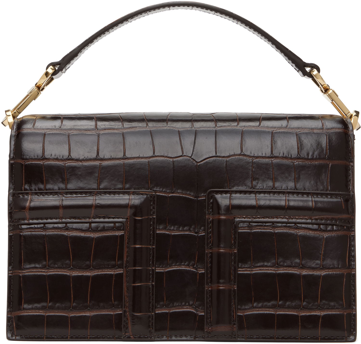 Дамска чанта TOTEME TOTEME Mini T-Flap Bag Кафяво | 244-WAL0049-LE0076, 0
