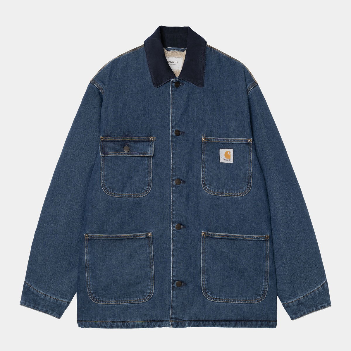 Палта Carhartt WIP WIP OG Chore Coat Синьо | I035877_42, 0