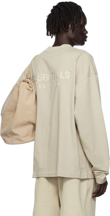 Тениска Fear of God ESSENTIALS Classic Fit Long Sleeve T-Shirt Бежово | 125SP254206F, 2