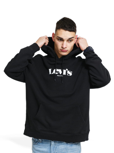 Суитчър Levi's Relaxed T2 Graphic Logo Hoodie Черно | 38479-0039