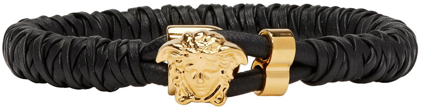 Гривна Versace Versace Woven Medusa Bracelet Черно | DG06691 DMTN, 0