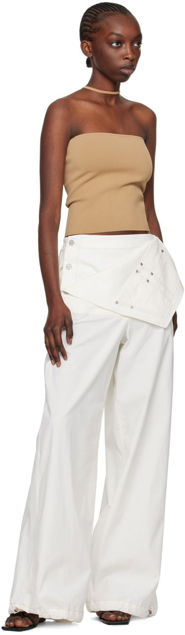 Потник Dion Lee Dion Lee Reverse Halter Tank Top Бежово | C7272SS24, 3