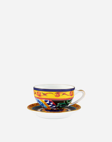 Домашен декор Dolce & Gabbana Ornate Porcelain Teacups and Saucers Gift Set with Sun Motif Многоцветен | TC0S20TCM08UC156, 3