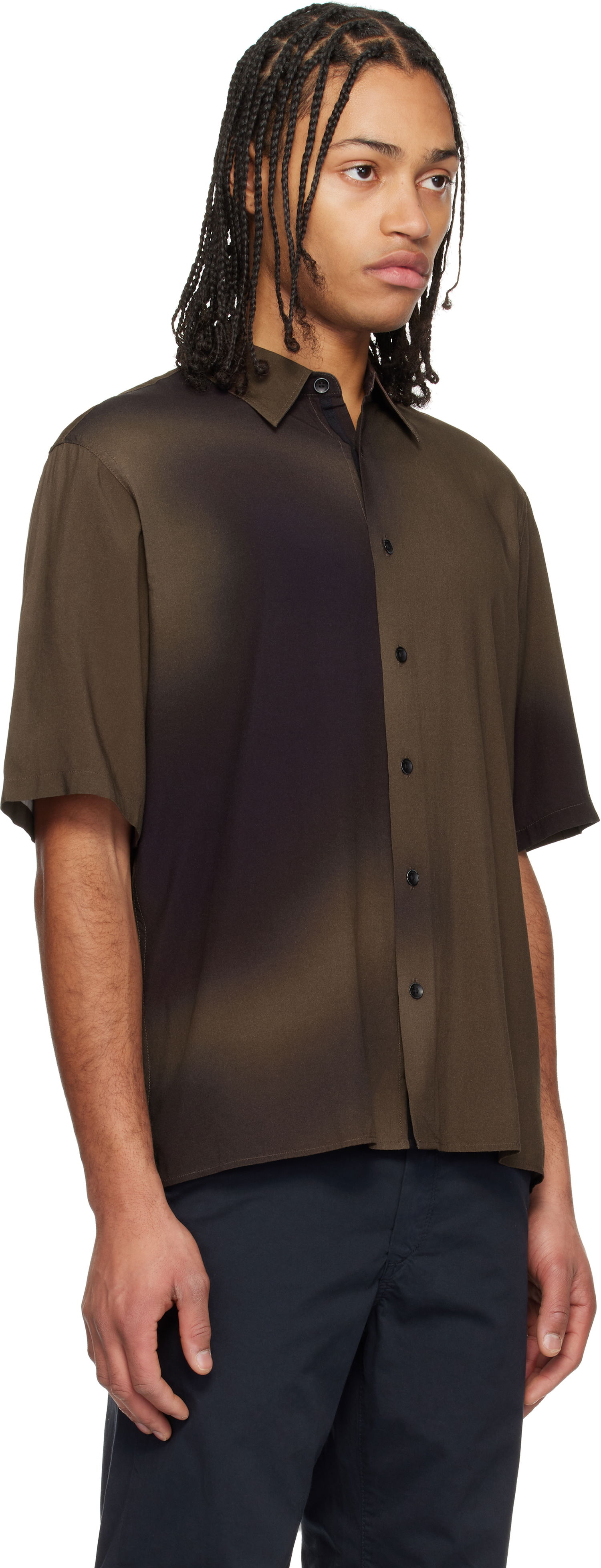 Риза rag & bone Rag & Bone Dalton Printed Shirt Кафяво | MBW24HA013PTML, 1
