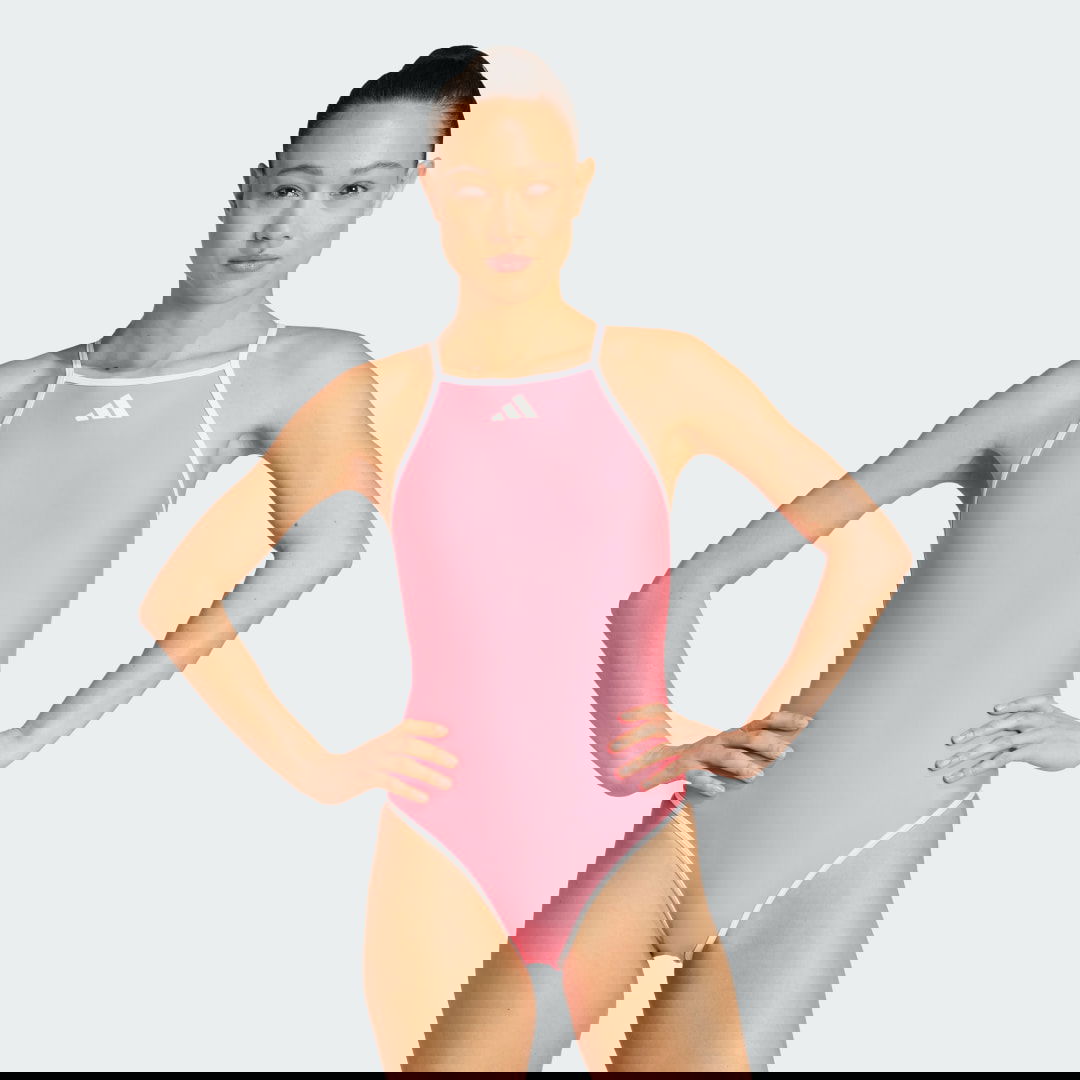 Бански adidas Performance Tom Daley Adjustable Thin Straps One-Piece Swimsuit Розово | JX3138, 0