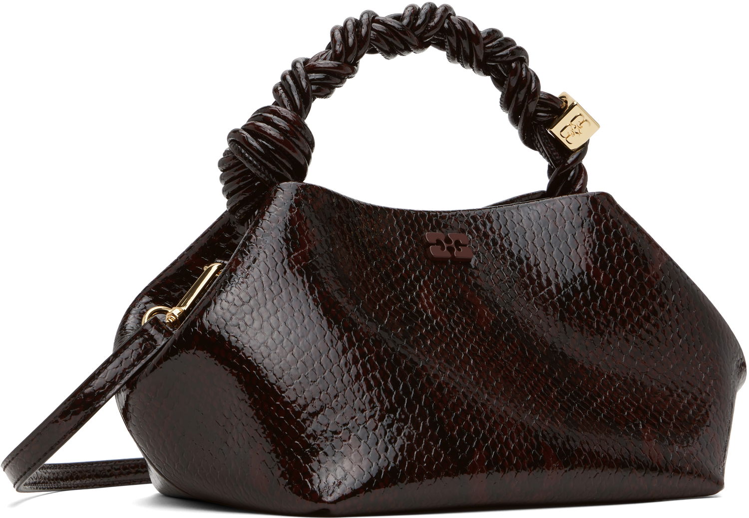 Дамска чанта GANNI GANNI Small Bou Bag Кафяво | A6457, 1