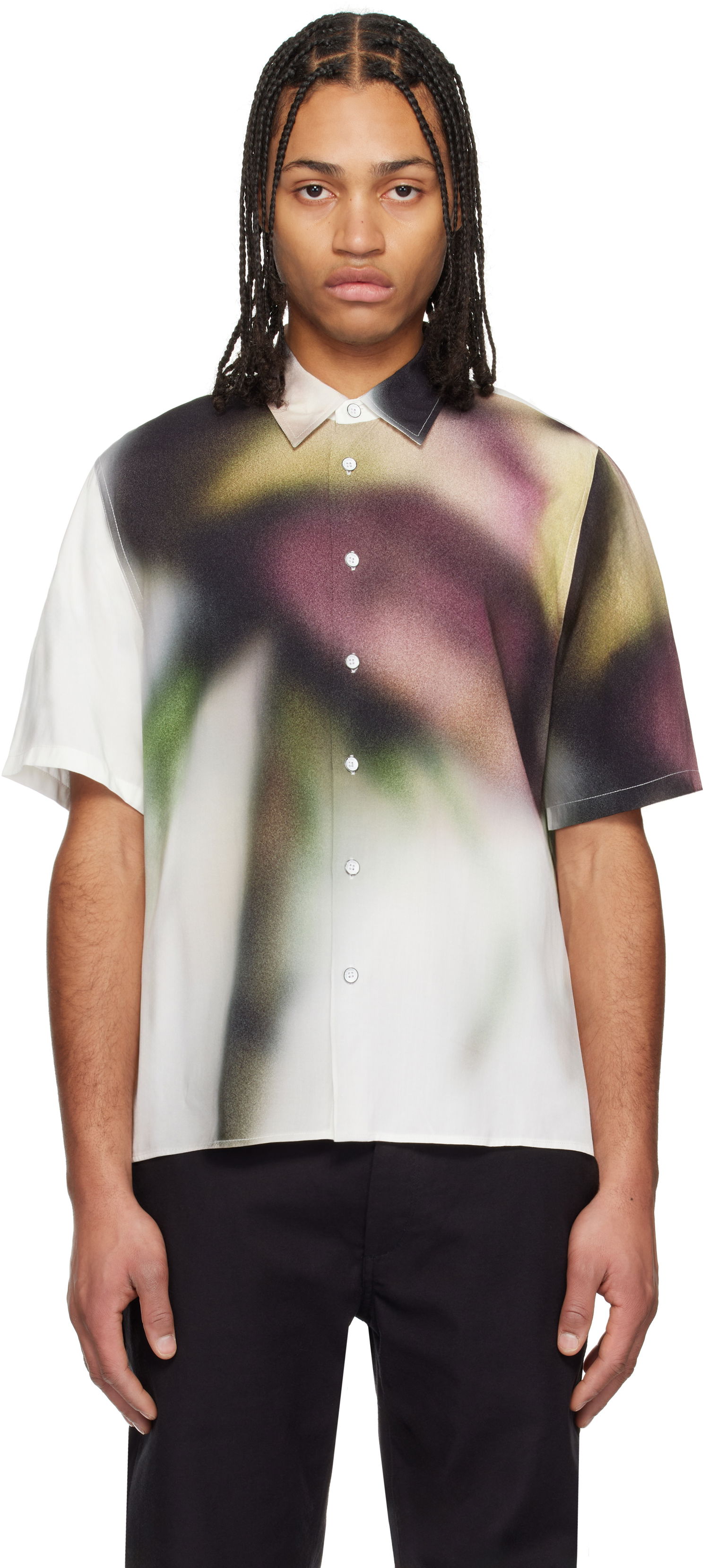 Риза rag & bone Rag & Bone Dalton Rose-Print Shirt Многоцветен | MBW24HA015RSML, 0