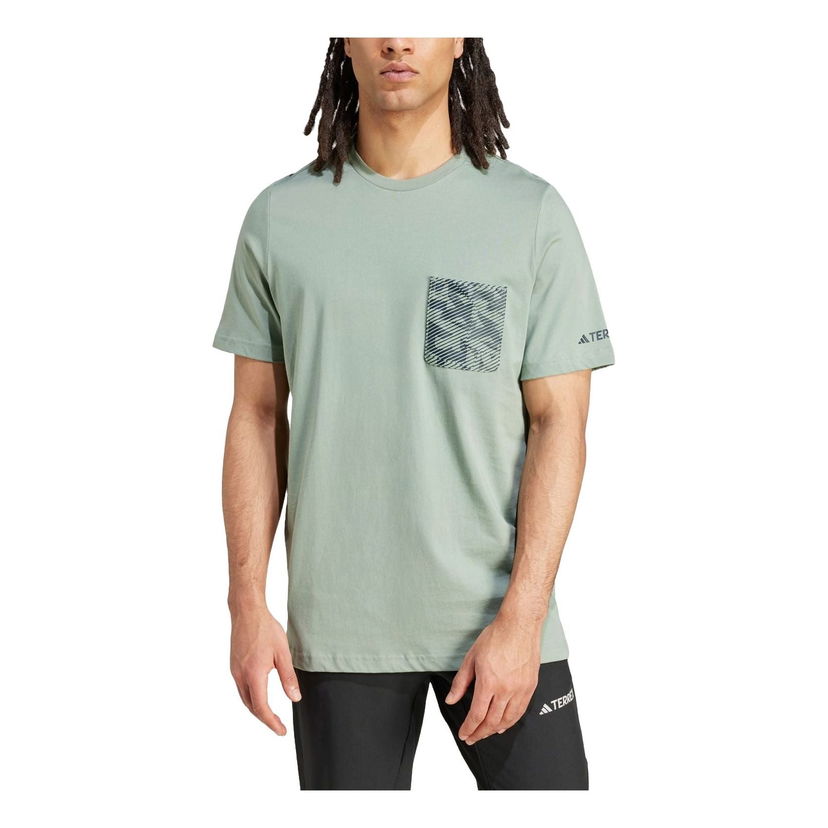 Тениска adidas Performance Terrex Graphic Pocket T-Shirt Зелено | IZ0467