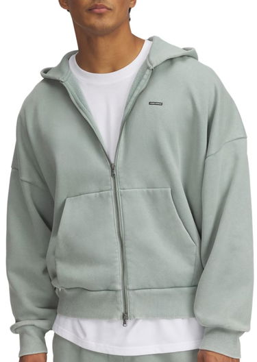 Суитчър Under Armour Under Armour Icon HWT Fleece Wash Full-Zip Hoodie Зелено | 6000651-348, 0