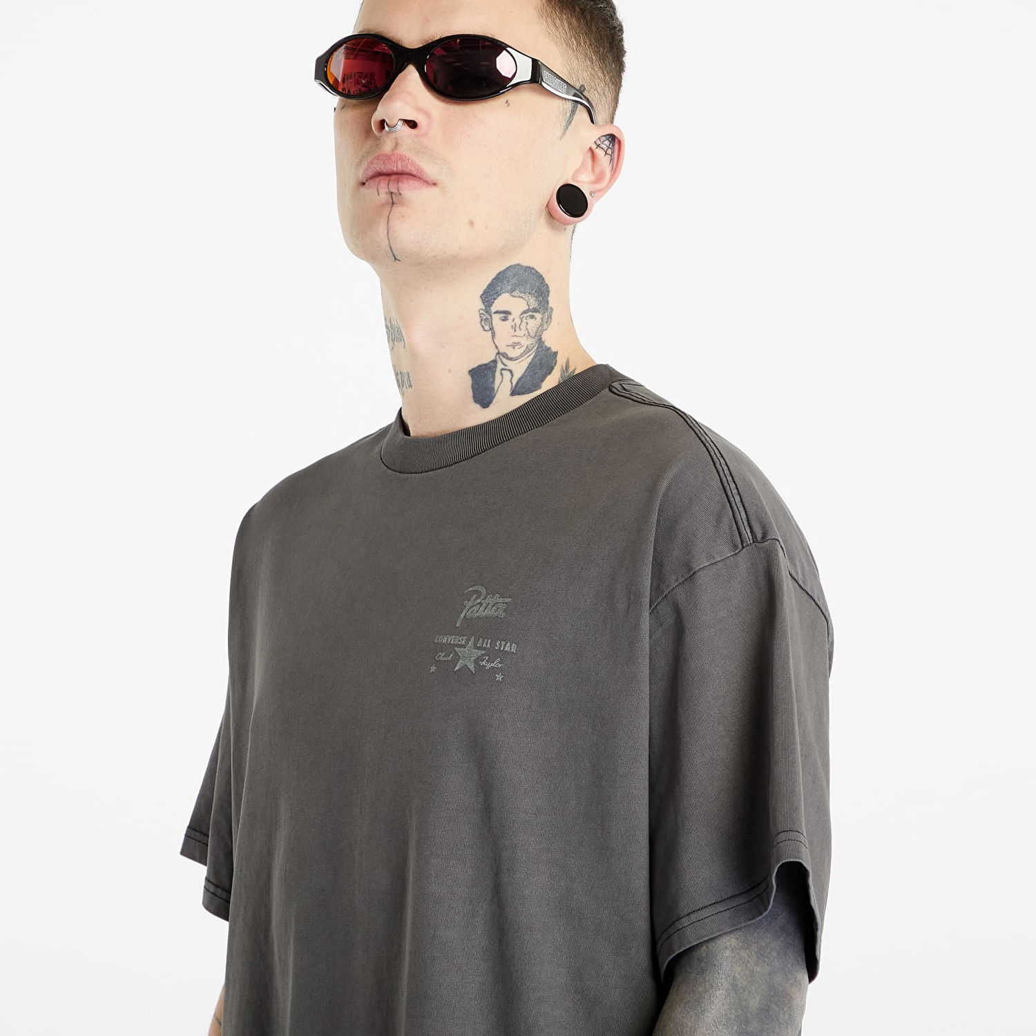 Тениска Converse Patta x Four-Leaf Clover Short Sleeve T-Shirt Сиво | 10024663-A01, 1