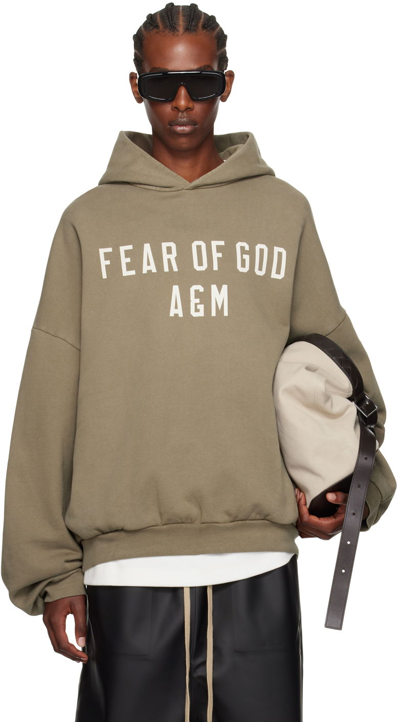 Суитчър Fear of God ESSENTIALS Heavyweight Hoodie Зелено | 192BT244815F