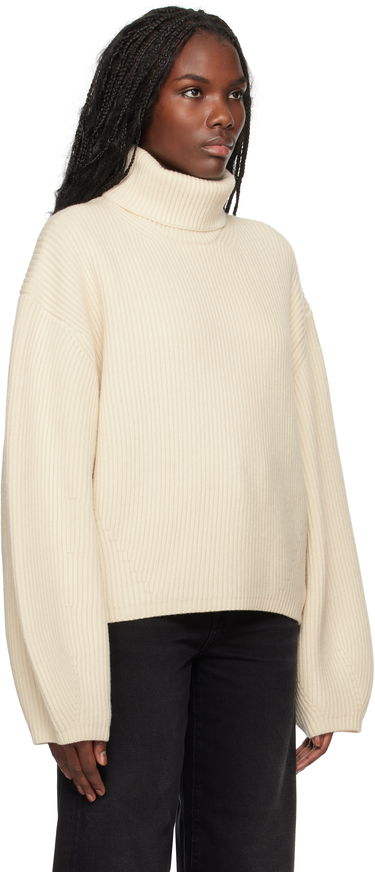 Пуловер TOTEME TOTEME Ribbed Turtleneck Sweater Сиво | 244-WRT0394-YA0110, 4