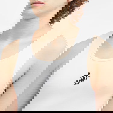 Потник JW Anderson White Ribbed Vest With Anchor Embroidery Бяло | JO0246-PG1512-001, 5