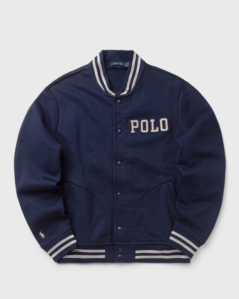 Яке бомбър Polo by Ralph Lauren Striped Fleece Varsity Jacket Тъмно синьо | 710972666001