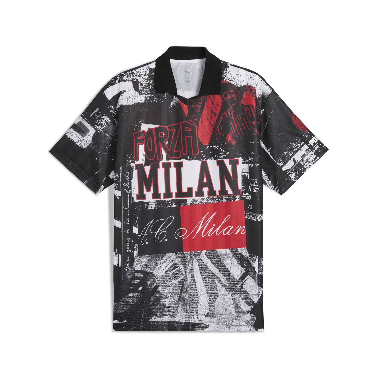 Фланелка Puma AC Milan Retro ftblNRGY+ Graphic T-Shirt Черно | 779336_01, 0