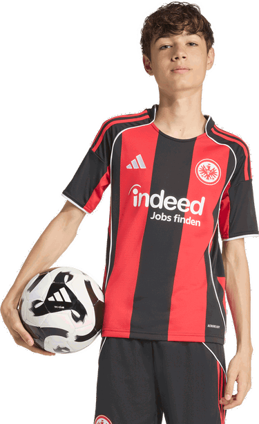 Фланелка adidas Performance Eintracht Frankfurt 25/26 Kids' Home Jersey Червено | JZ8777, 3