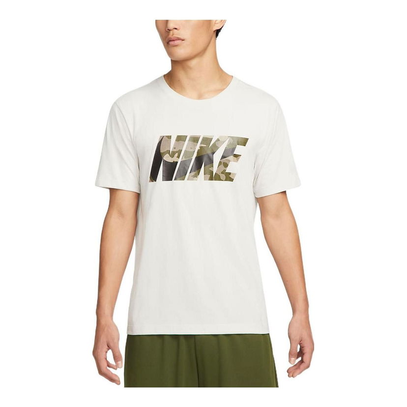 Тениска Nike Camouflage Alphabet Print T-Shirt Бежово | DM5670-072