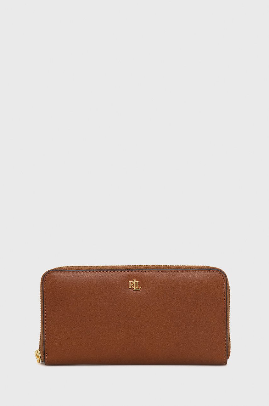 Портфейл Polo by Ralph Lauren Leather Zip Around Wallet Кафяво | 432876730004, 0