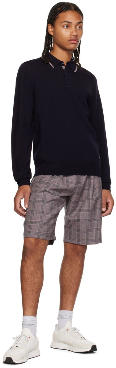 Поло тениска Paul Smith PS Paul Smith Embroidered Polo Тъмно синьо | M2R-204Y-L21861, 3