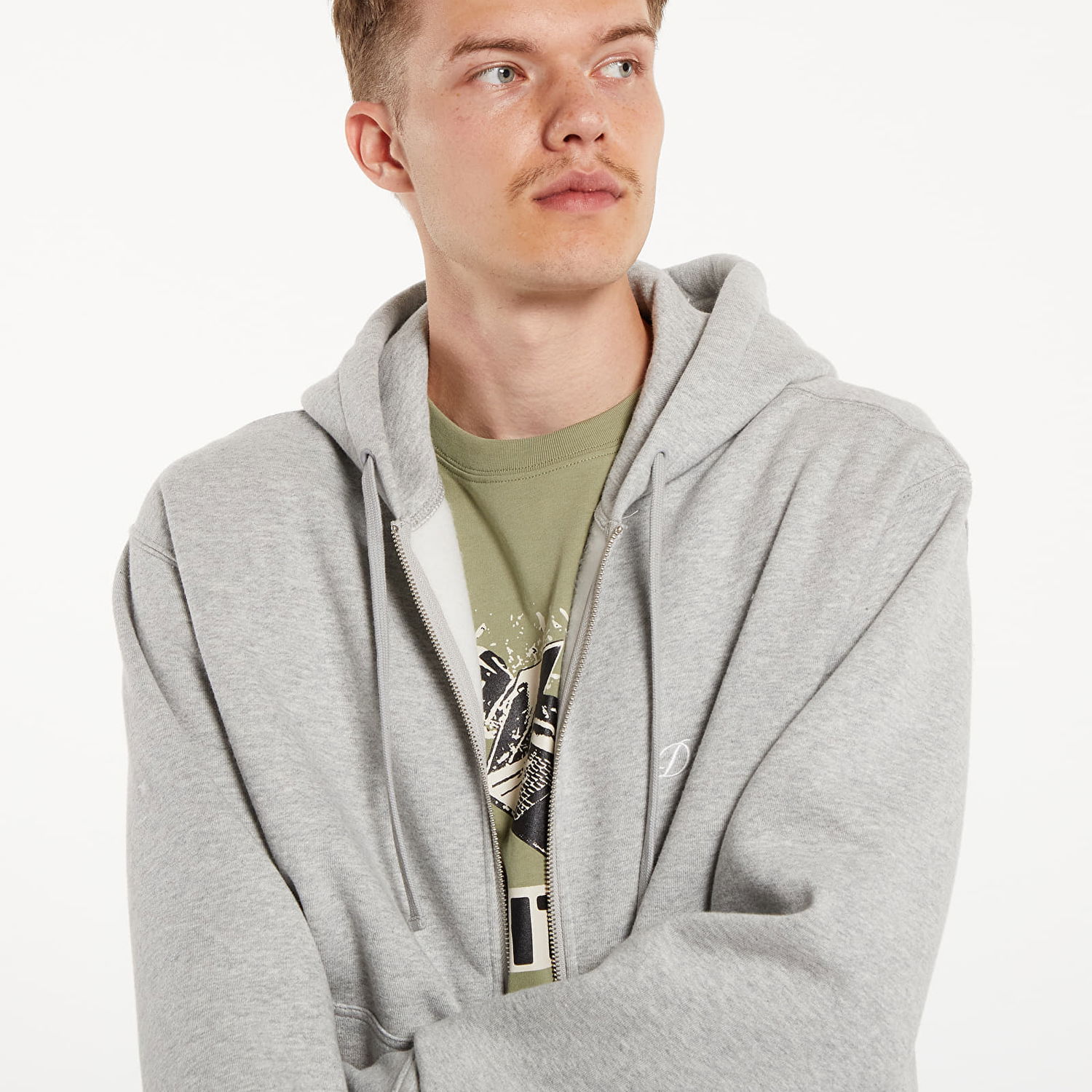 Суитчър Dime Gray Cursive Hoodie Сиво | DIMESU2427GRY, 1