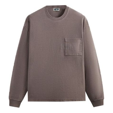 Пуловер KITH KITH Men's Long-Sleeve Quinn T-Shirt Кафяво | KHM031552-3003
