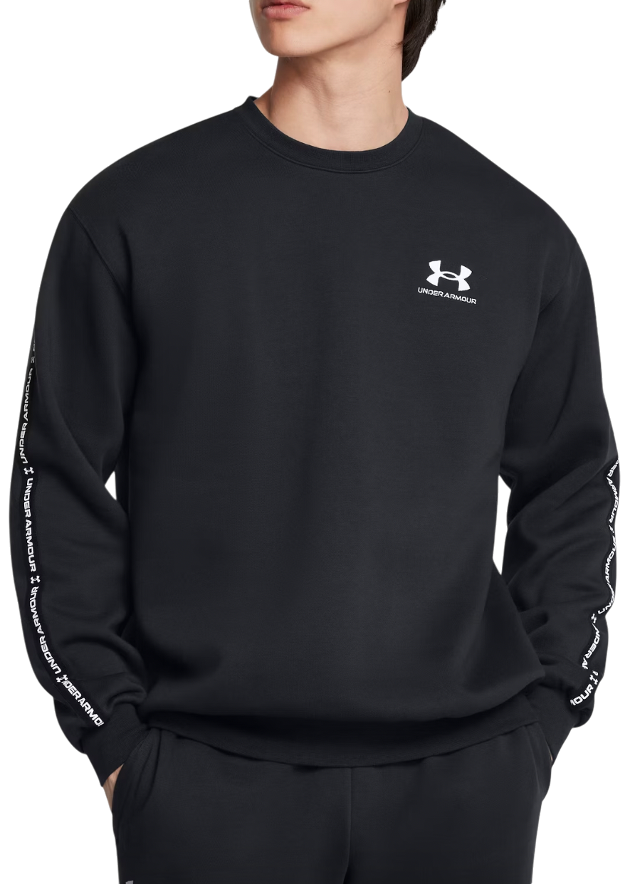 Суитчър Under Armour Fleece Crew Taping Sweatshirt Черно | 1389357-001, 0
