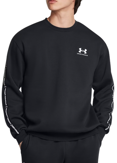 Суитчър Under Armour Fleece Crew Taping Sweatshirt Черно | 1389357-001, 0