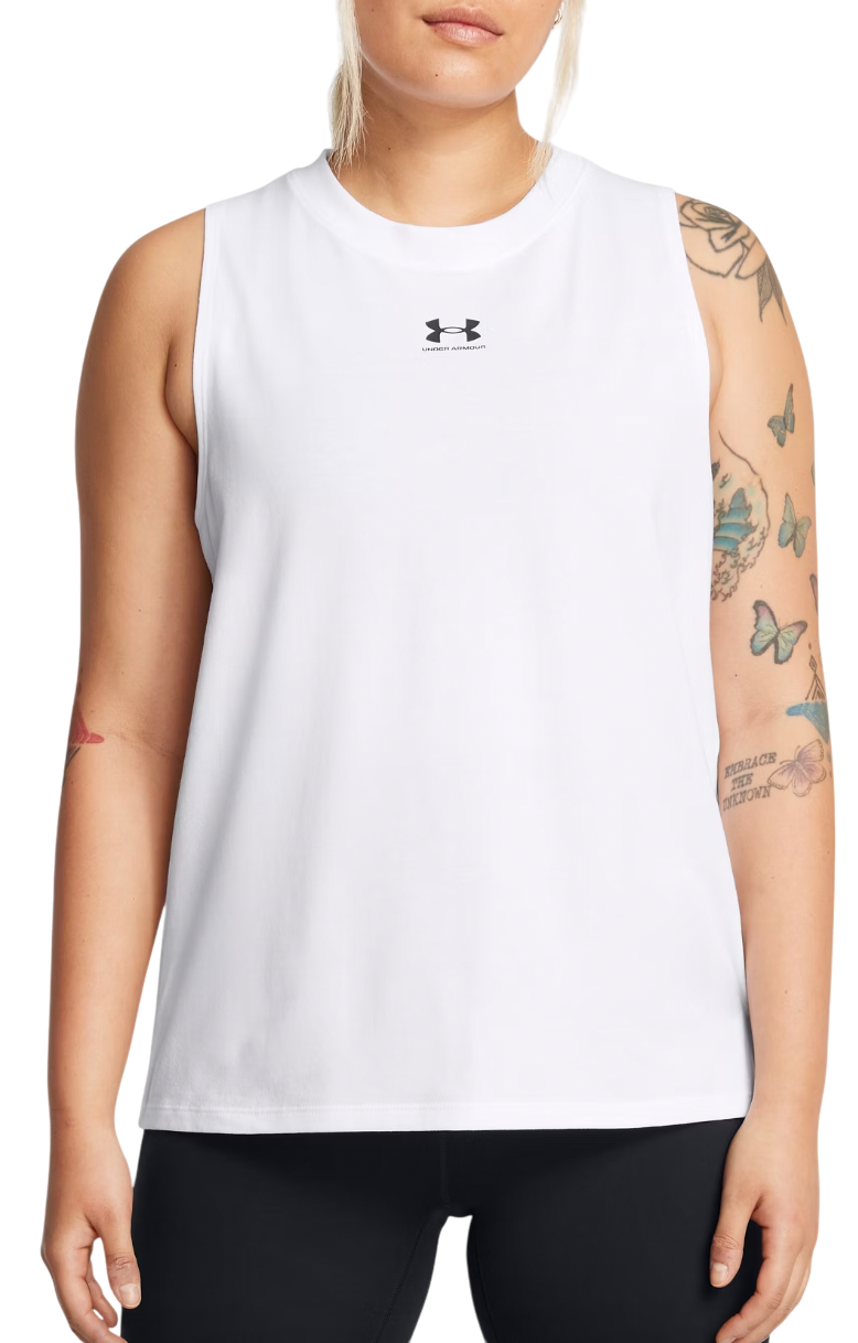 Потник Under Armour Rival Muscle Tank Бяло | 1383659-100, 0