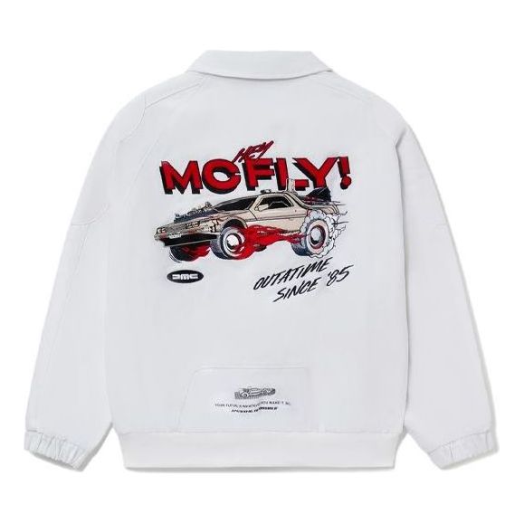 Яке Li-Ning Back To The Future Graphic Work Jacket Бяло | AFDR831-2