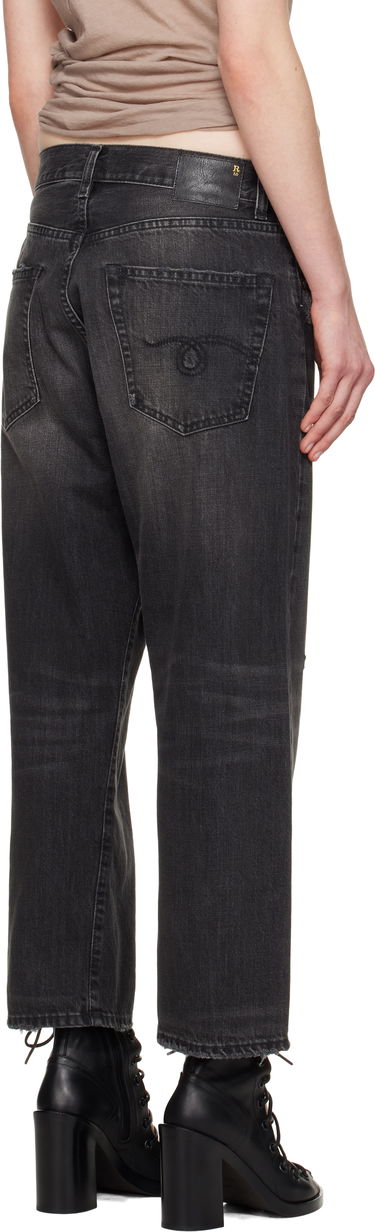 Дънки R13 R13 X-Boyfriend Distressed Jeans Черно | R13WD211-D284A, 2