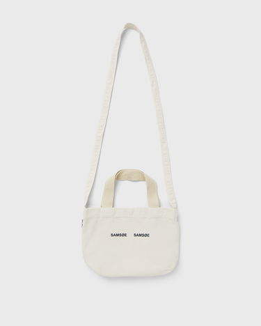 Голяма пазарска чанта Samsoe Samsoe Samsøe Samsøe Safrinka Mini Shopper Bag Бежово | F24200050-SILVER-GREEN, 0