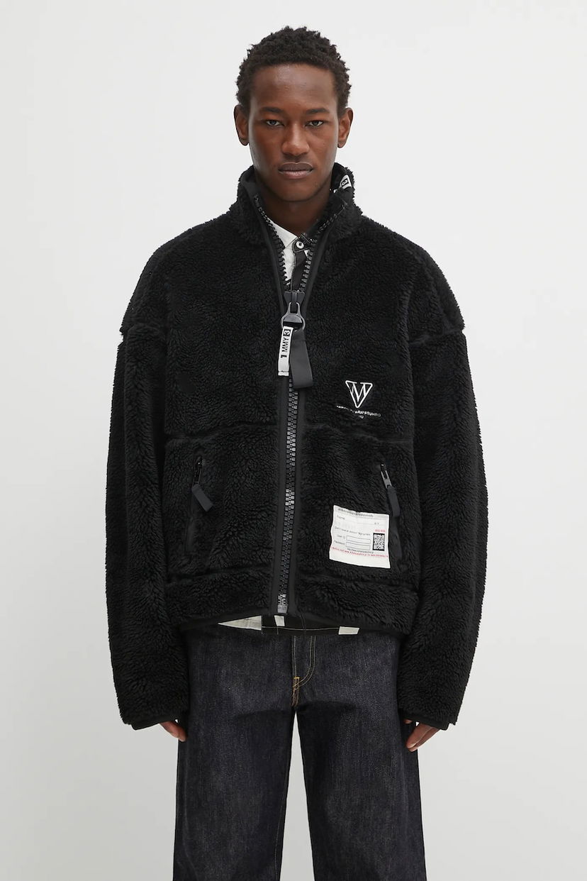 Яке Maison MIHARA YASUHIRO Maison MIHARA YASUHIRO AMATEUR SEWN WIDE BACK BOA Jacket Черно | A15BL601