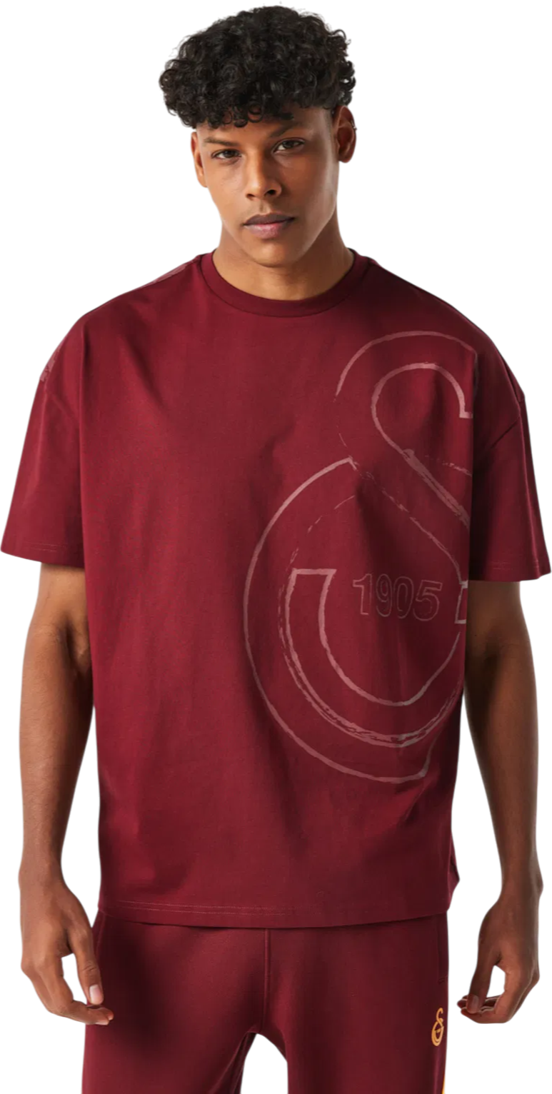 Тениска Puma Galatasaray Istanbul Graphic T-Shirt Бургунди | e251058-100, 0