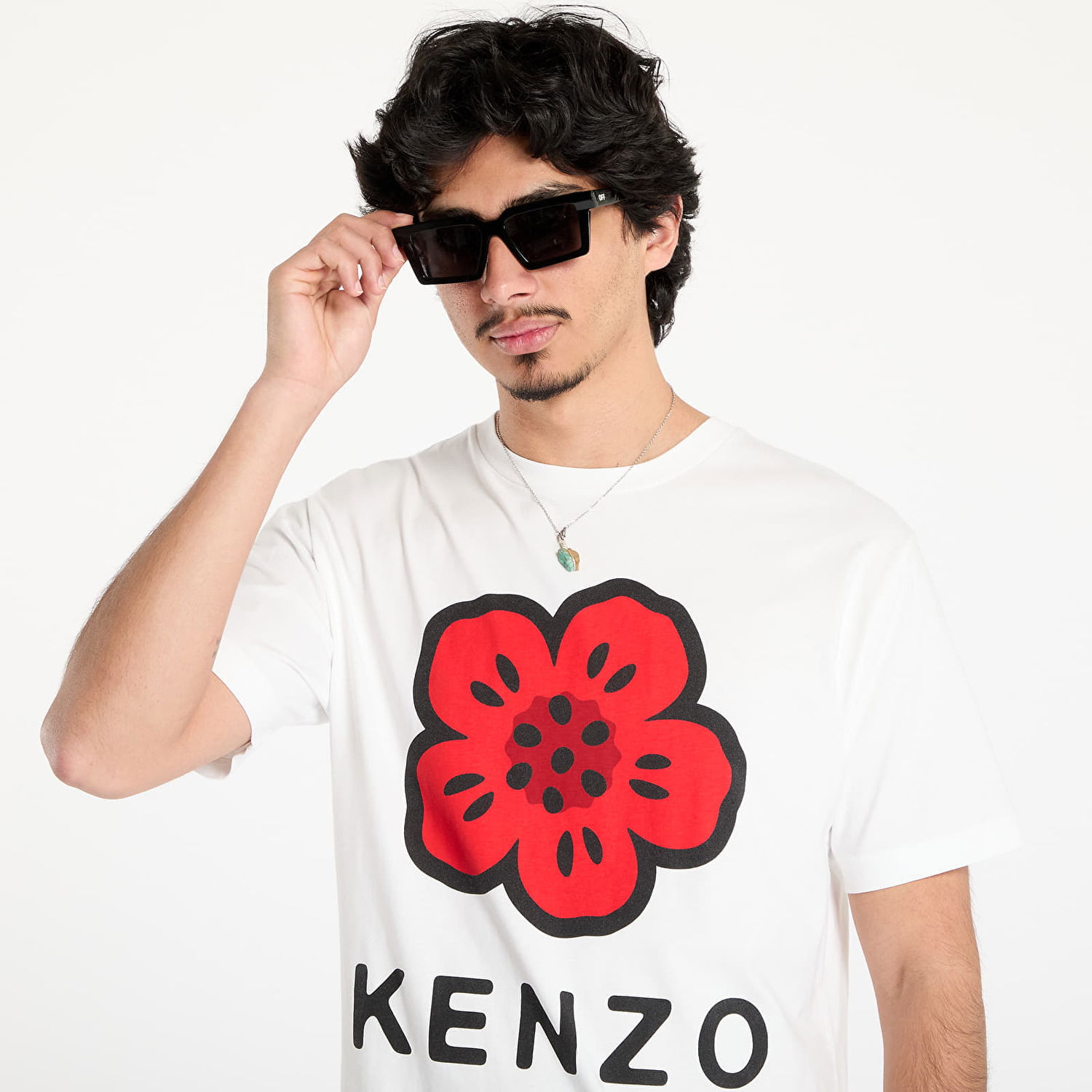 Тениска KENZO Boke Large Flower Бяло | FE65TS4754SO-02, 1
