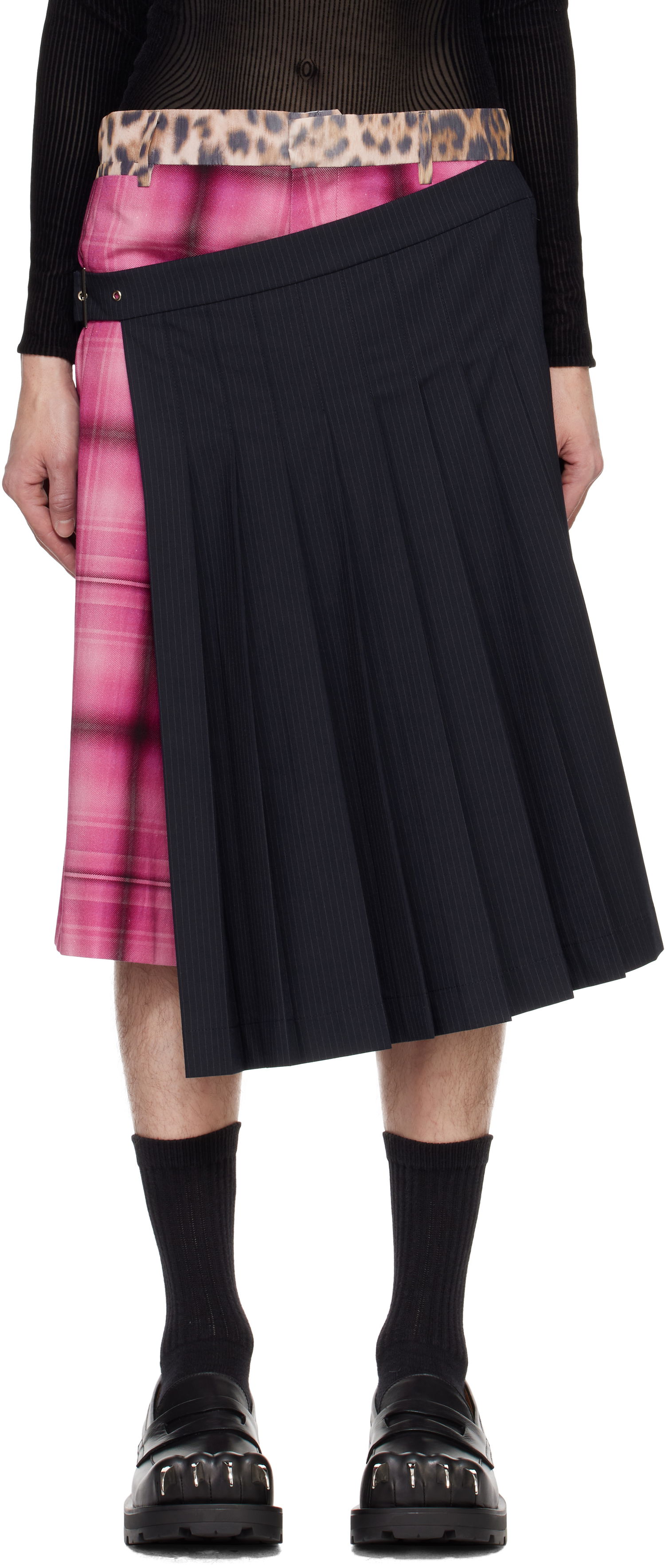 Пола Charles Jeffrey Loverboy Pleated Skort Тъмно синьо | 42040102, 0