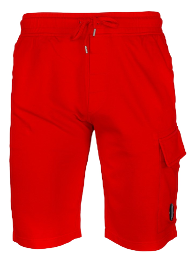Къси панталони C.P. Company Light Fleece Cargo Shorts Red Червено | 12CMSB021A002246G455