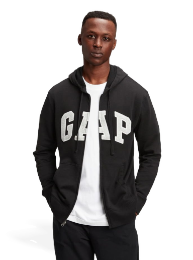 Суитчър GAP Arch FZ Hoodie Черно | 490384-02