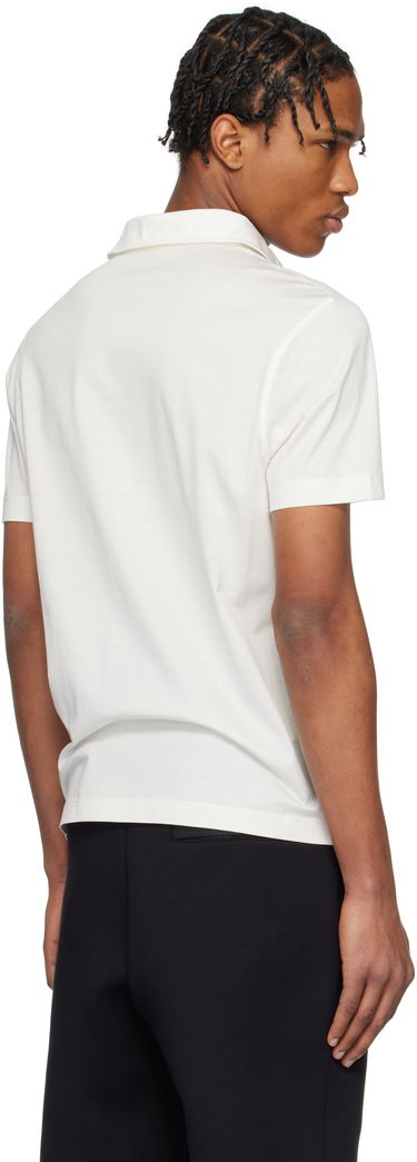 Поло тениска Moncler Moncler Archivio Short Sleeve Polo Бяло | K10918A000188390X, 2