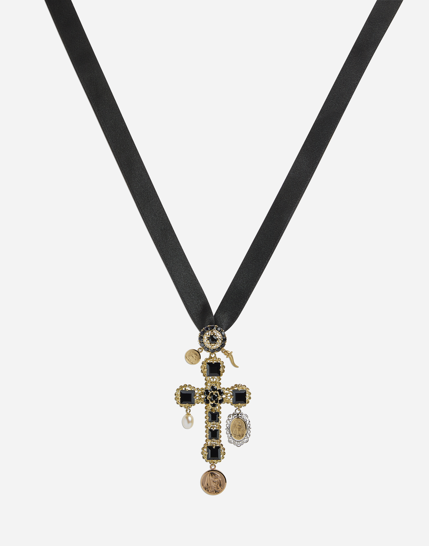 Колие Dolce & Gabbana Dolce & Gabbana Sapphire Cross Charm Necklace Металик | WADC1GW0001ZOO00, 1
