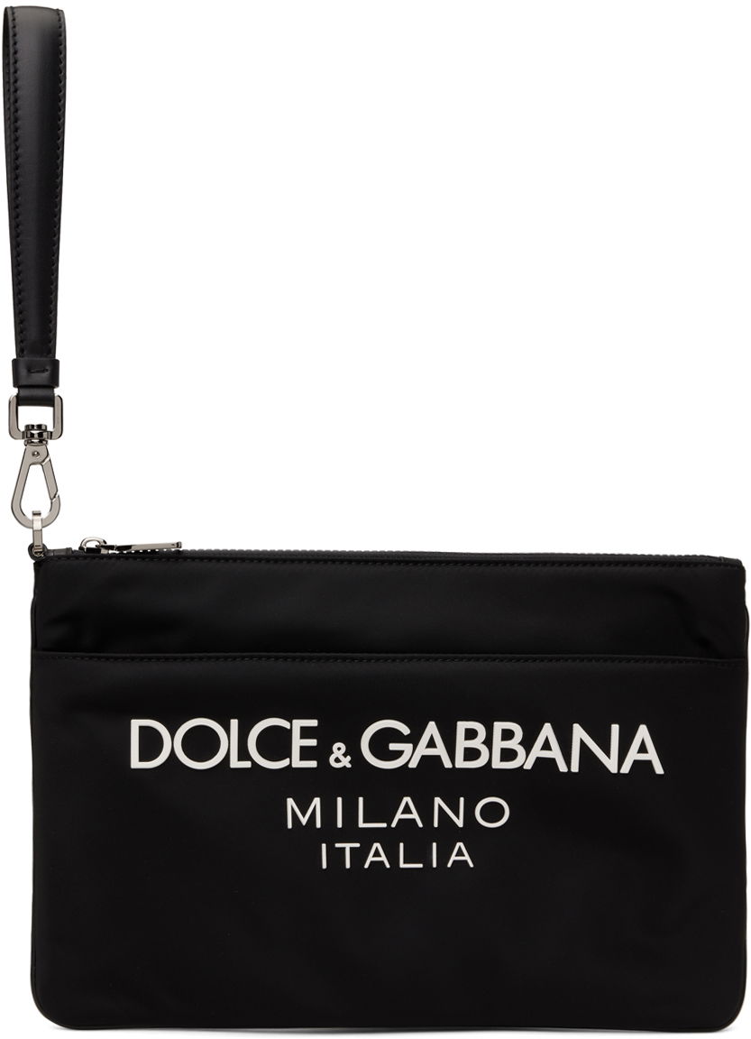 Портфейл Dolce & Gabbana Pouch With Logo Черно | BP3259AG182, 0