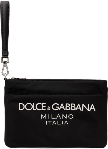 Портфейл Dolce & Gabbana Pouch With Logo Черно | BP3259AG182, 0